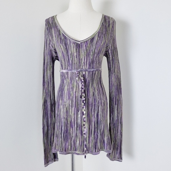 Y2K long sleeve knit empire waist coogi moschino - Picture 12 of 16